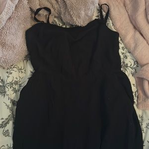 Black summer overalls